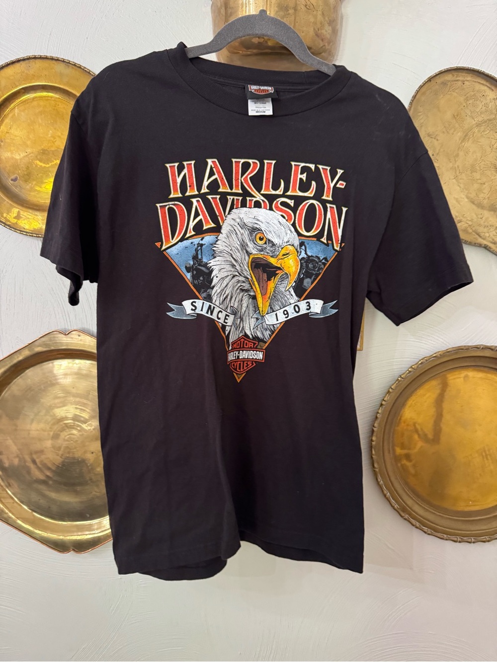 Harley-Davidson Black Tee with Eagle Graphic